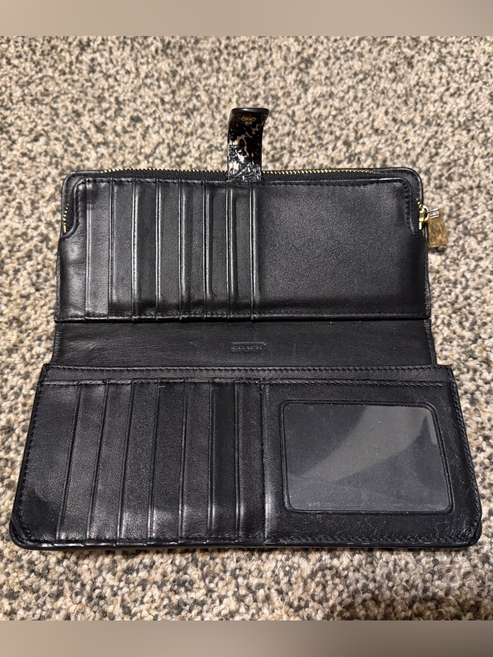 Coach Madison Two-Tone Python Embossed Leather Wallet - Picture 3 of 8
